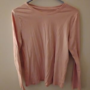 Time and Tru Blush Long Sleeve Top